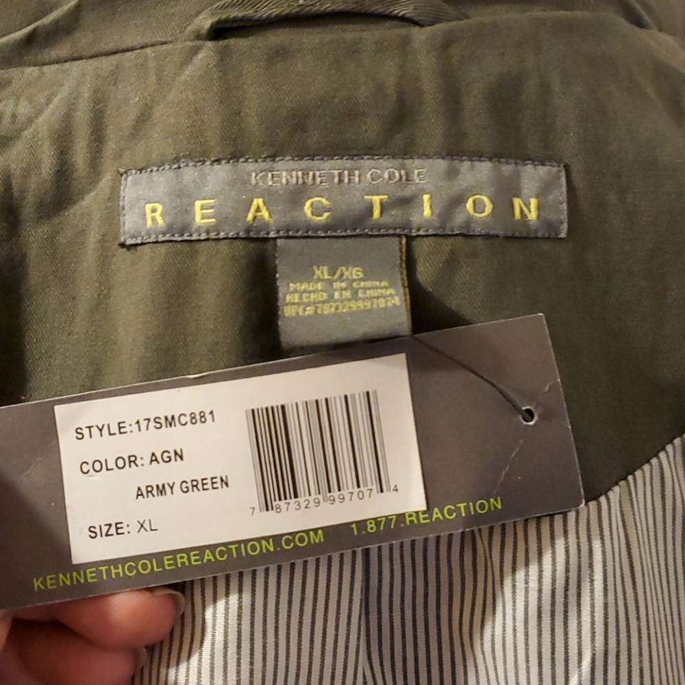 Kenneth Cole Green Coat Size XL - Picture 12 of 12